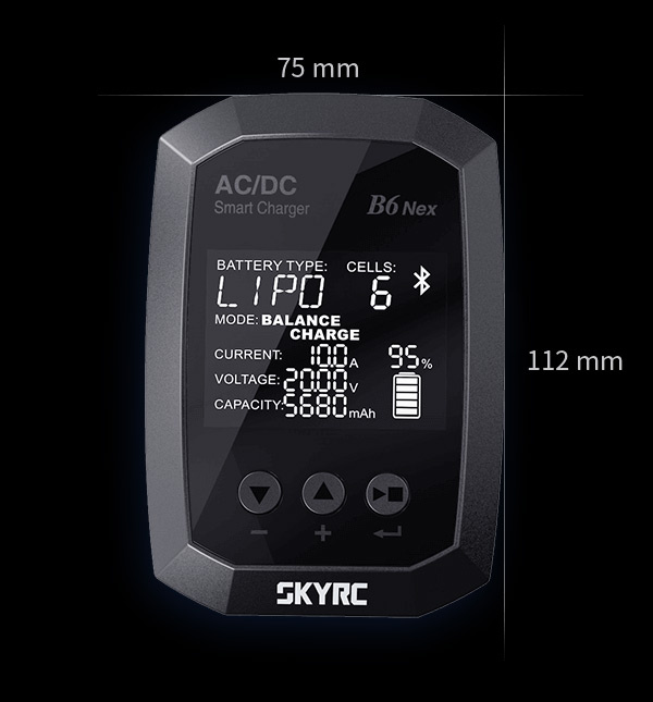 SkyRC B6 Nex Laddare LiPo/LiFe/LiHV 1-6S, NiMH 50W 240AC