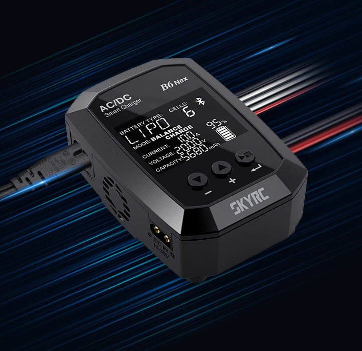 SkyRC B6 Nex Laddare LiPo/LiFe/LiHV 1-6S, NiMH 50W 240AC