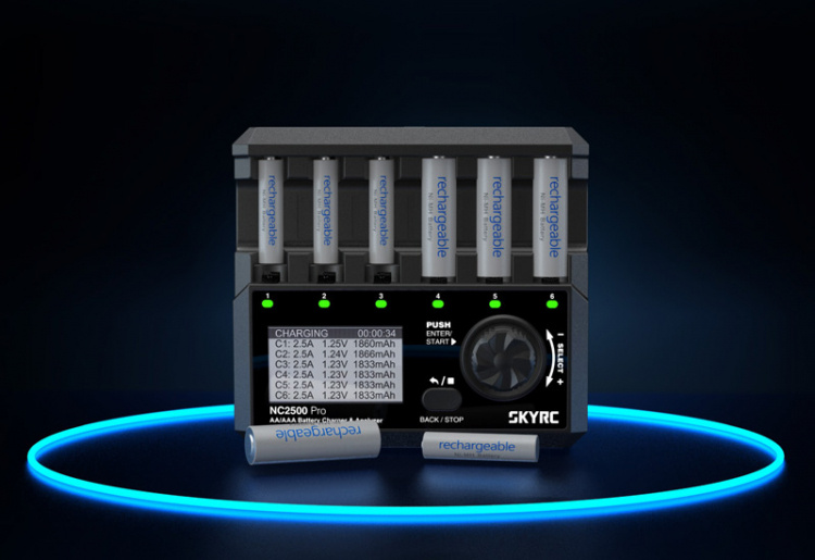 SkyRC NC2500 Laddare NiMH AA/AAA 0,1-2,5A 240AC