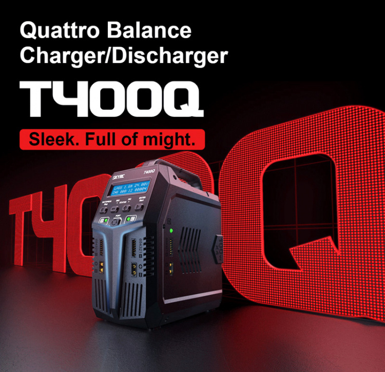 SkyRC T400Q Quad-laddare AC 4x100W, DC 4x200W