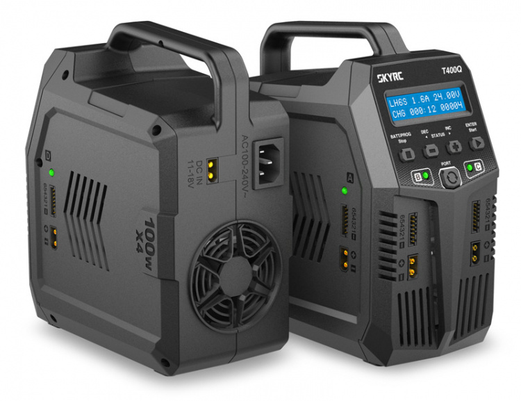 SkyRC T400Q Quad-laddare AC 4x100W, DC 4x200W