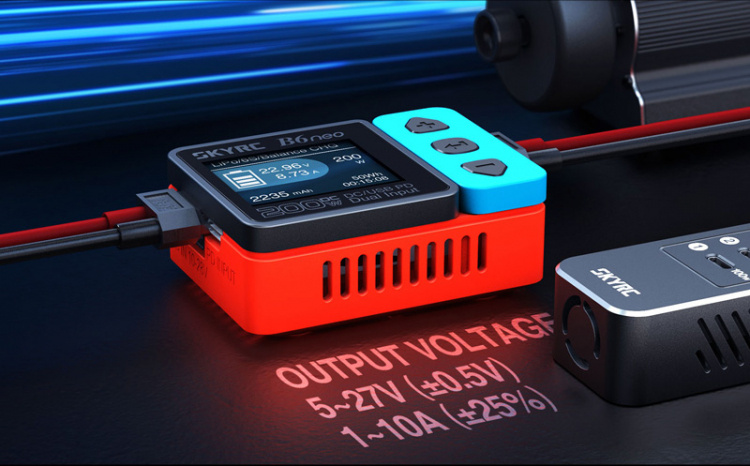 SkyRC B6neo DC Laddare Input 10-28volt, 12A Svart/Grå