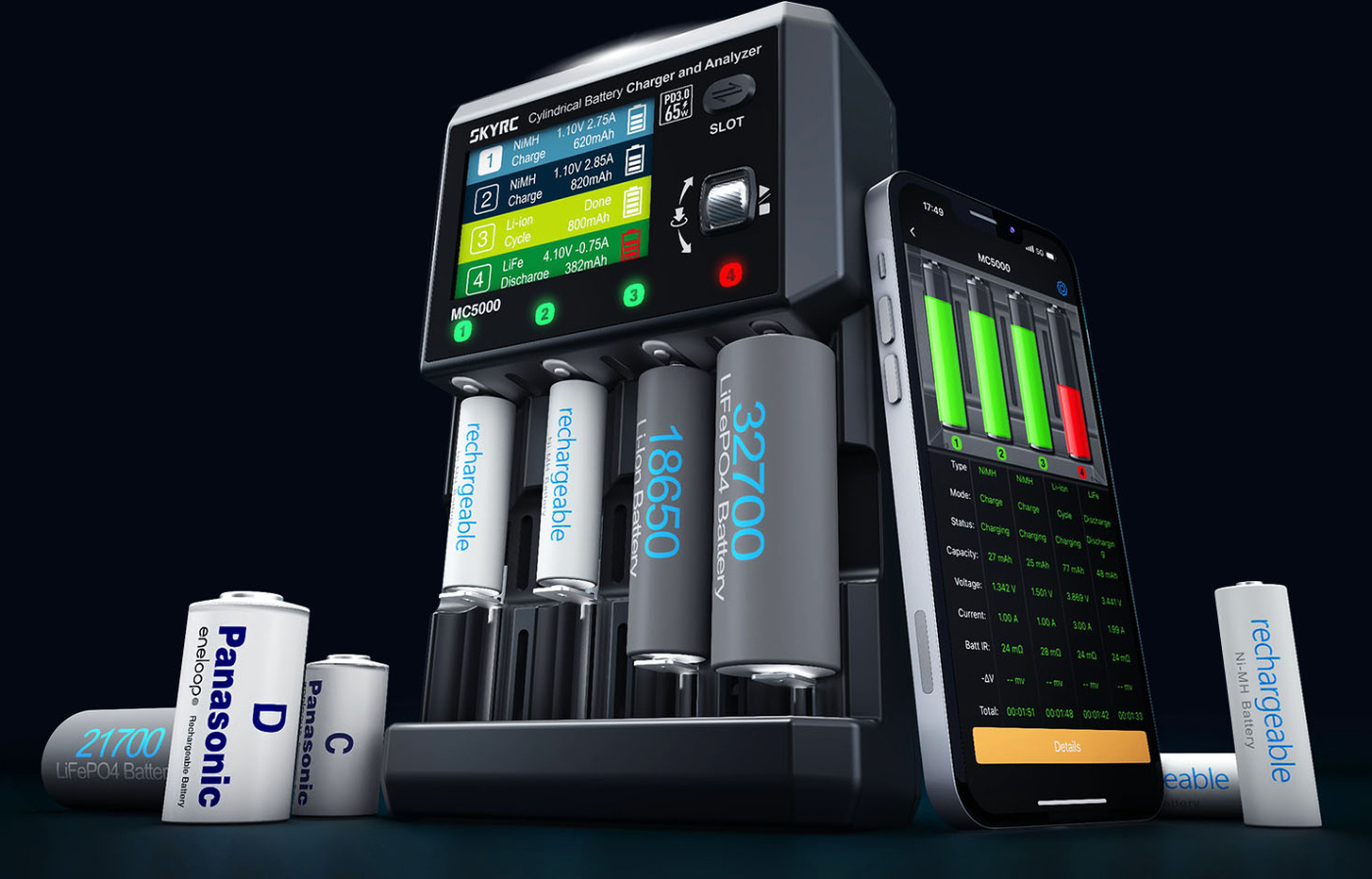 SkyRC MC5000 AA/AAA Laddare NiMH/Li-ion