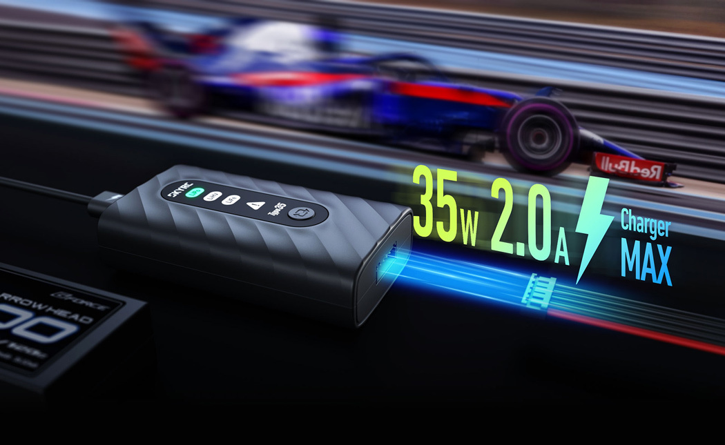 SkyRC Type35 LiPo/LiHV/LiFe 2-4s 35W Laddare för USB-C PD