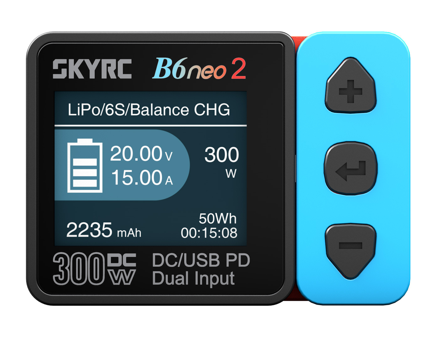 SkyRC B6neo 2 DC Laddare 15A/300W Röd/Blå