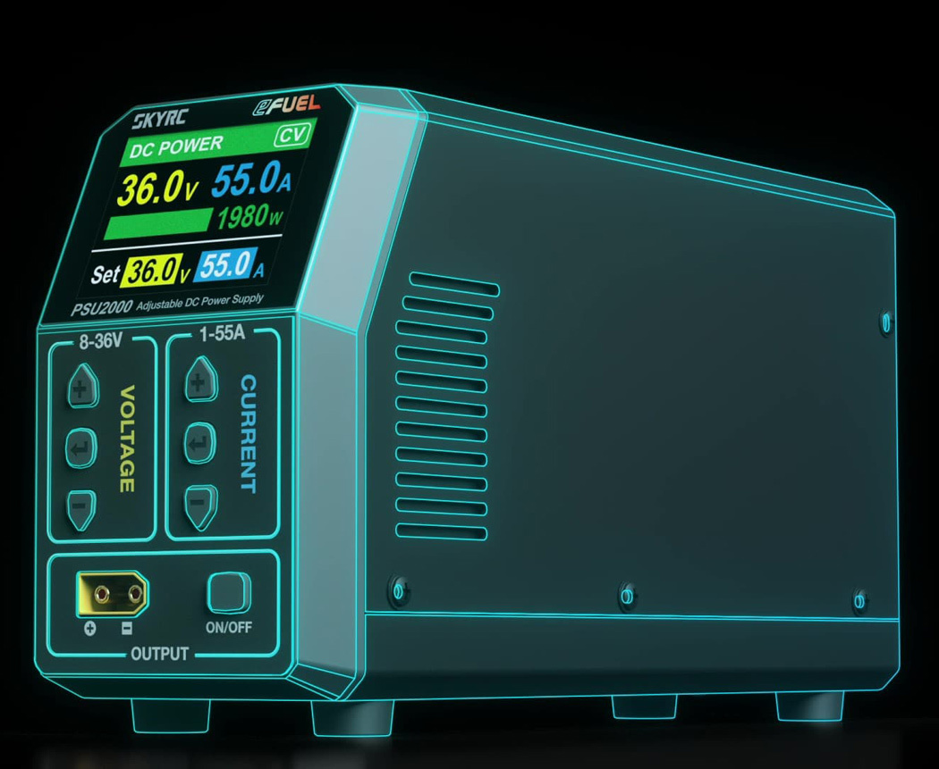 SKYRC eFUEL PSU2000 Nätaggregat 8-36V 1-55A