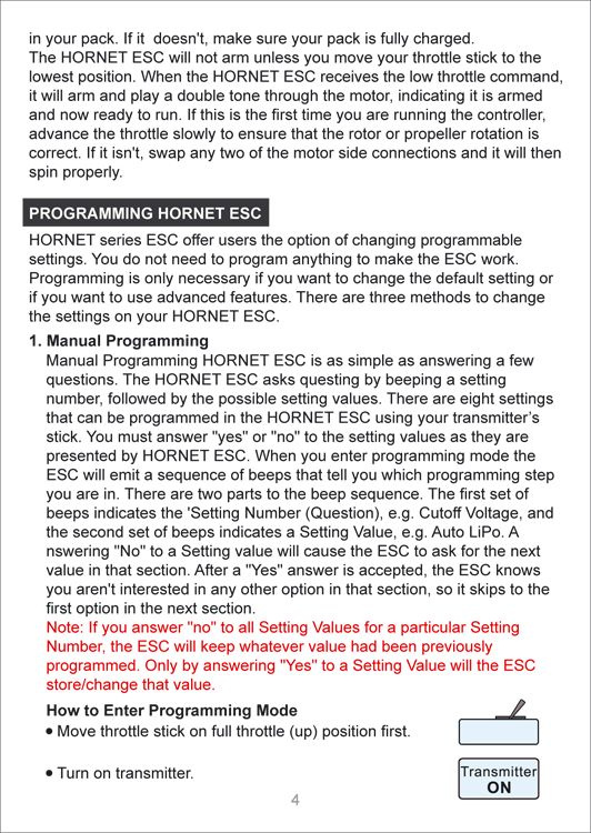 Hornet 60A ESC Flyg & Heli Brushless*