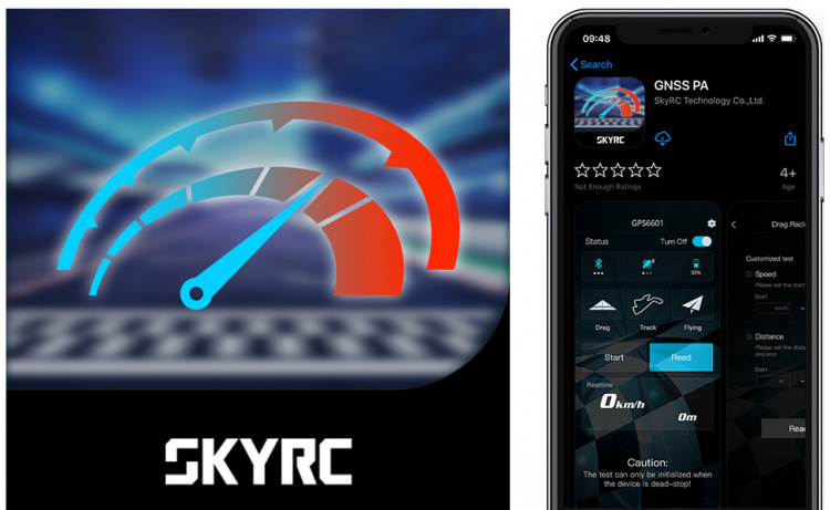 SkyRC GPS (GNSS) Speed Analyzer för bil och flyg