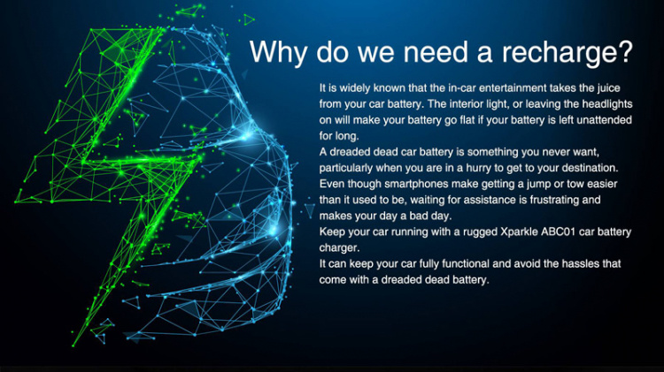 Xparkle ABC01 Automatisk 12V Batteriladdare (240VAC)