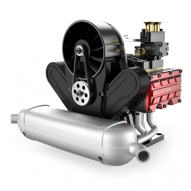 Toyan FS-B400 4-Cyl Boxer Metanolmotor 4-Takt Byggsats