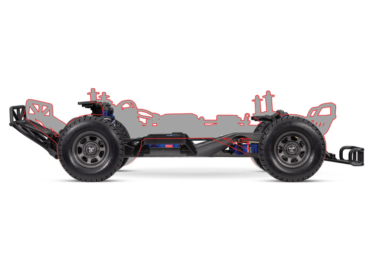 Traxxas Slash Mudboss BL-2s 1/10 Röd