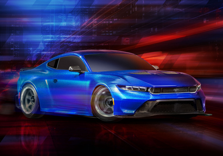 Traxxas 4-TEC Drift 2WD Mustang XL-5 Blå