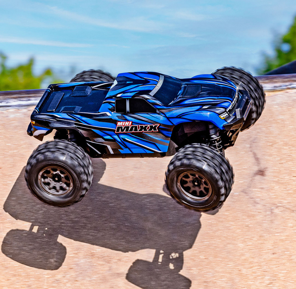 Traxxas Mini MAXX BL-2s Blå 
