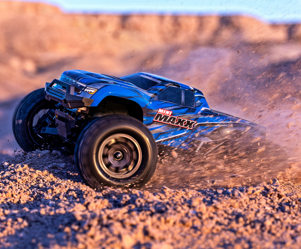Traxxas Mini MAXX BL-2s Blå 