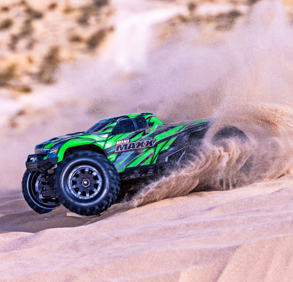 Traxxas Mini MAXX BL-2s Grön