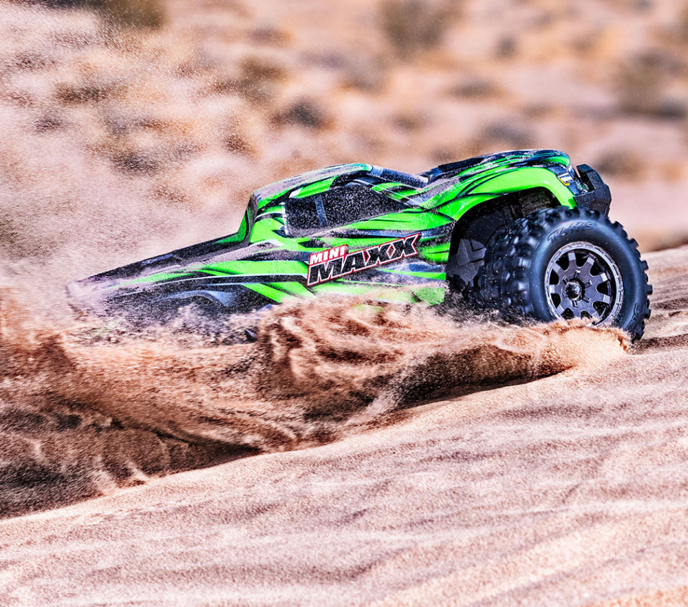 Traxxas Mini MAXX BL-2s Grön