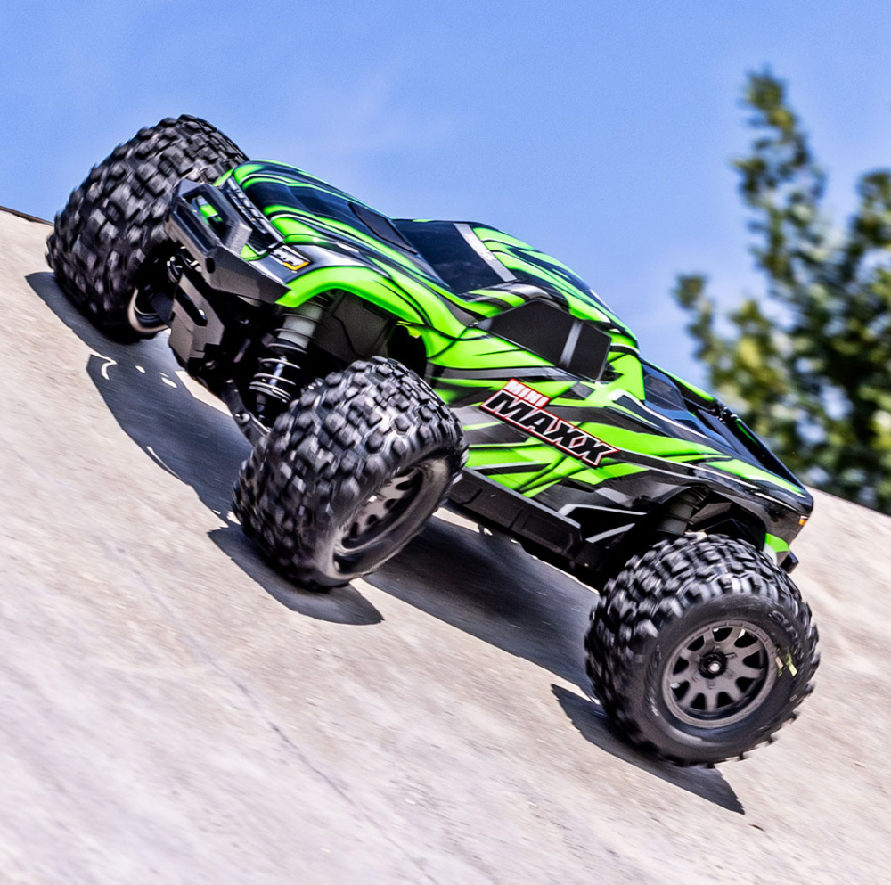 Traxxas Mini MAXX BL-2s Grön