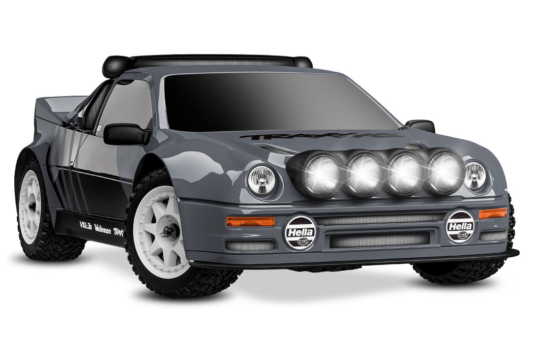 Traxxas Mini Rally Ford RS200 RTR TQi VXL-3s Grå - USB-C Laddare / 2s LiPo