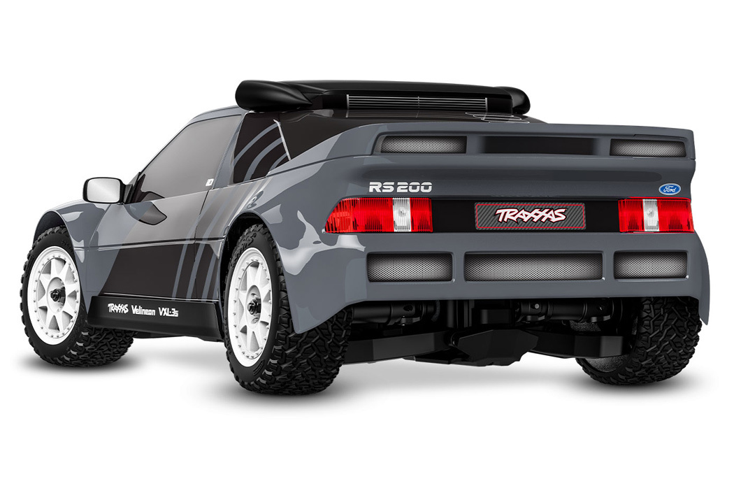 Traxxas Mini Rally Ford RS200 RTR TQi VXL-3s Grå - USB-C Laddare / 2s LiPo