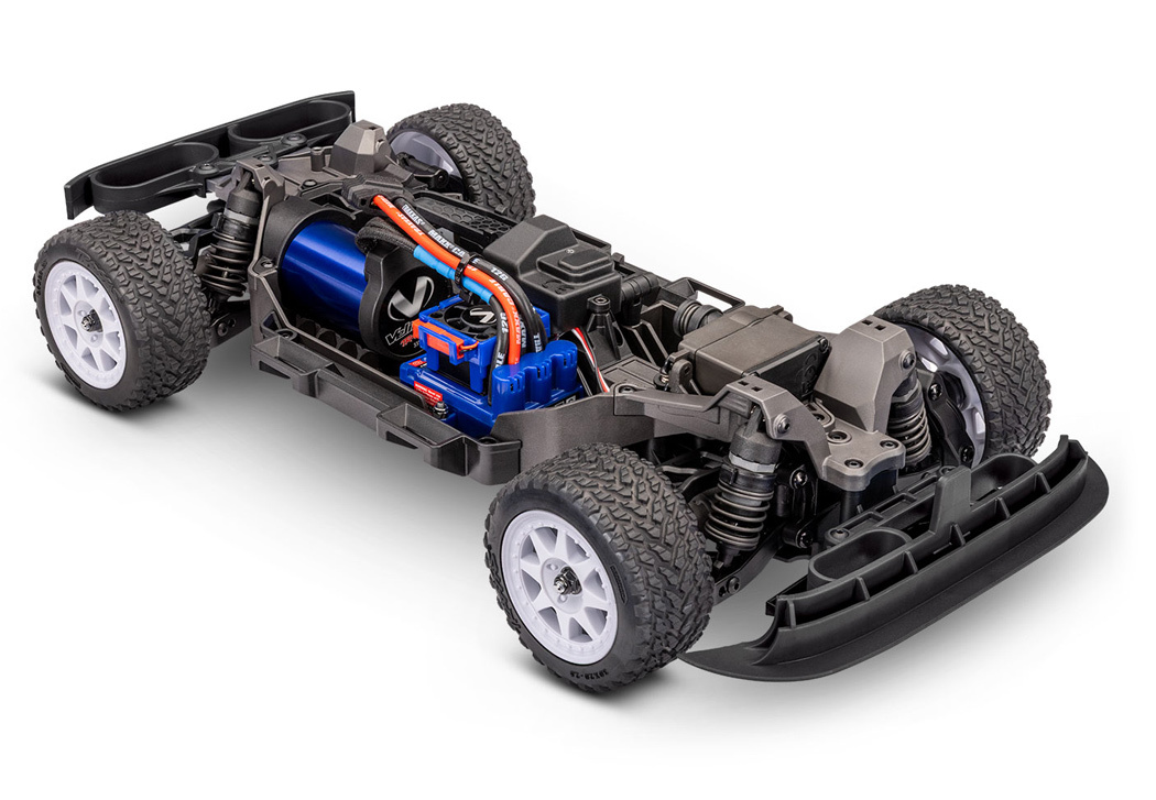 Traxxas Mini Rally Ford RS200 RTR TQi VXL-3s Grå - USB-C Laddare / 2s LiPo