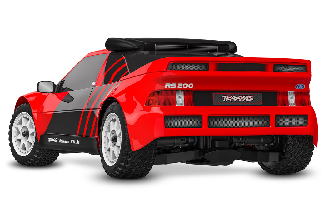 Traxxas Mini Rally Ford RS200 RTR TQi VXL-3s Röd - USB-C Laddare / 2s LiPo