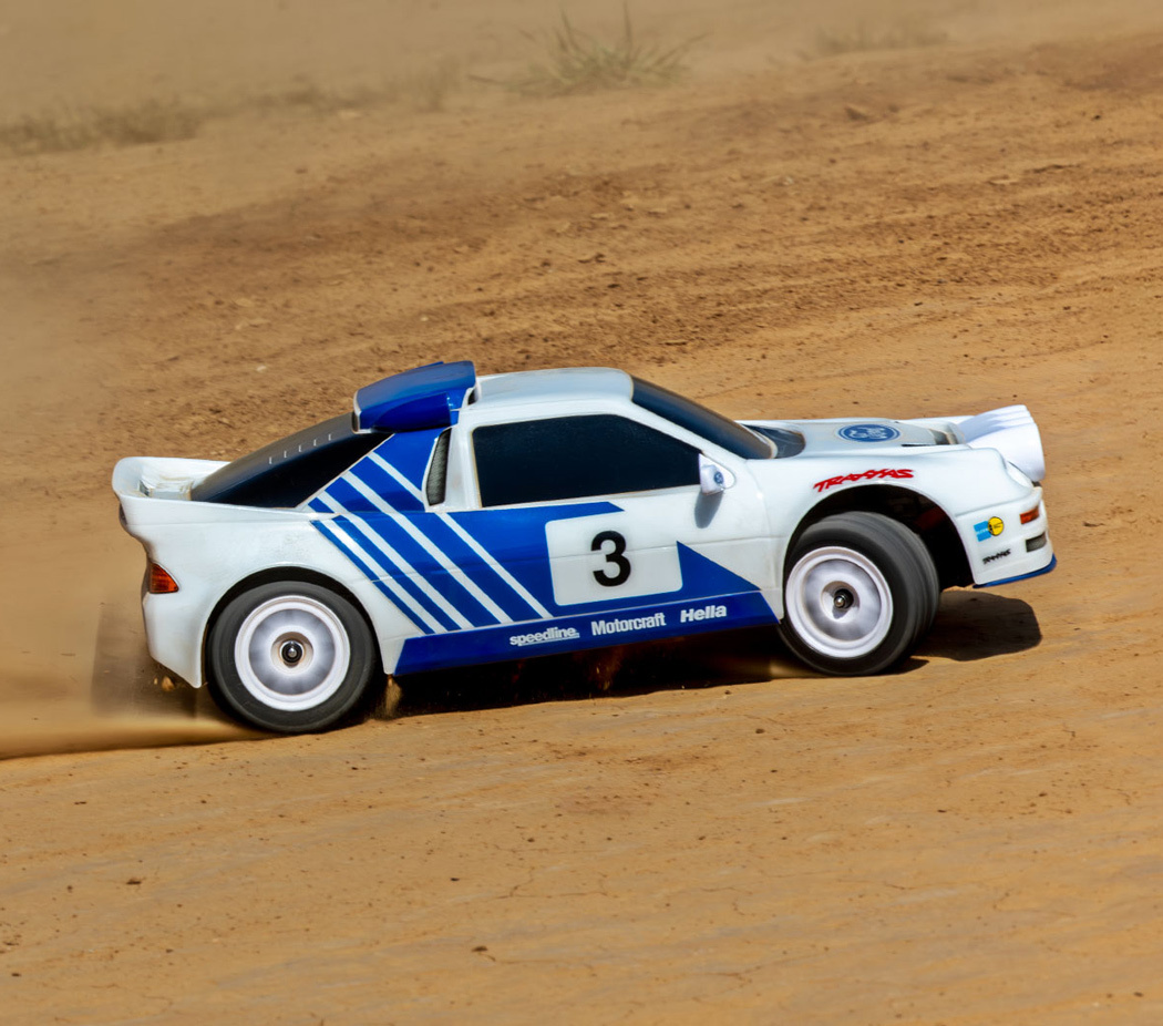 Traxxas Mini Rally VXL-3s Ford RS200 RTR TQi - USB-C Laddare / 2s LiPo