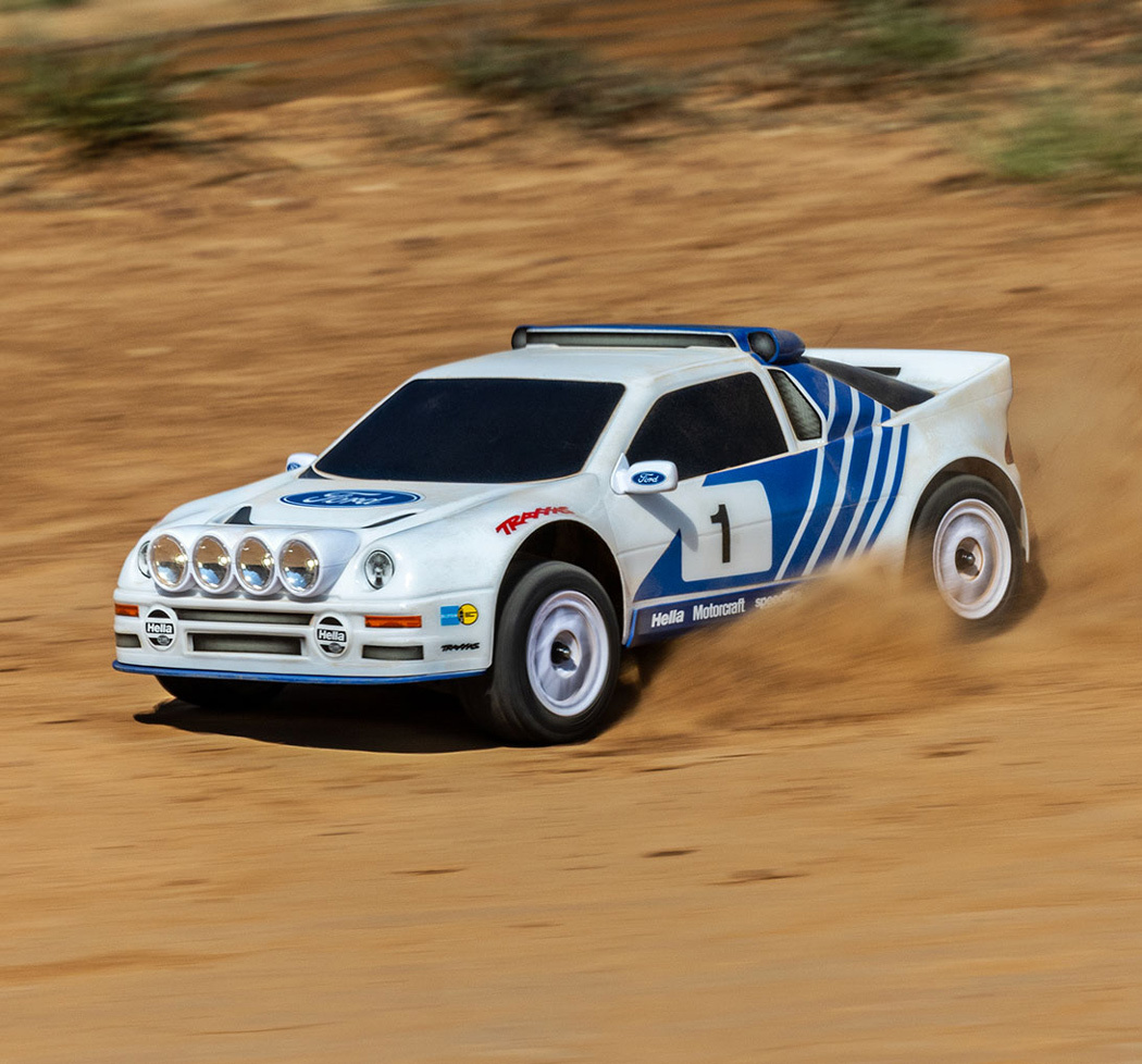 Traxxas Mini Rally VXL-3s Ford RS200 RTR TQi - USB-C Laddare / 2s LiPo