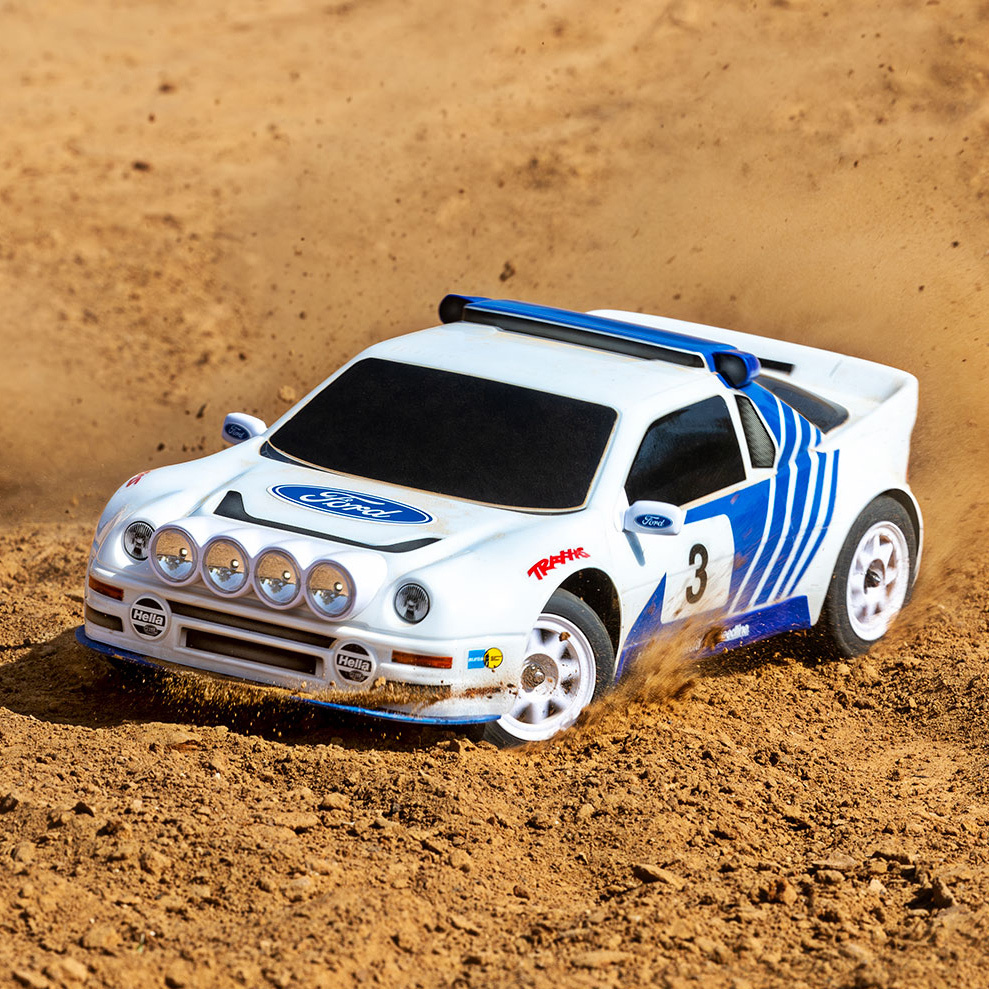 Traxxas Mini Rally VXL-3s Ford RS200 RTR TQi - USB-C Laddare / 2s LiPo