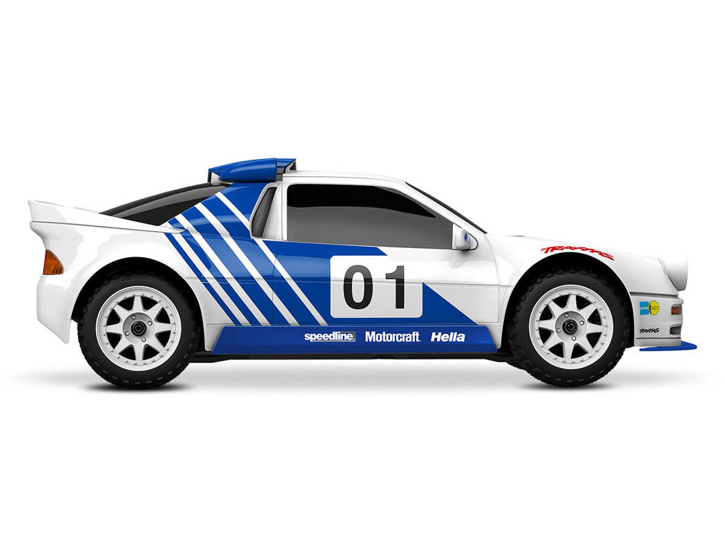 Traxxas Mini Rally VXL-3s Ford RS200 RTR TQi - USB-C Laddare / 2s LiPo