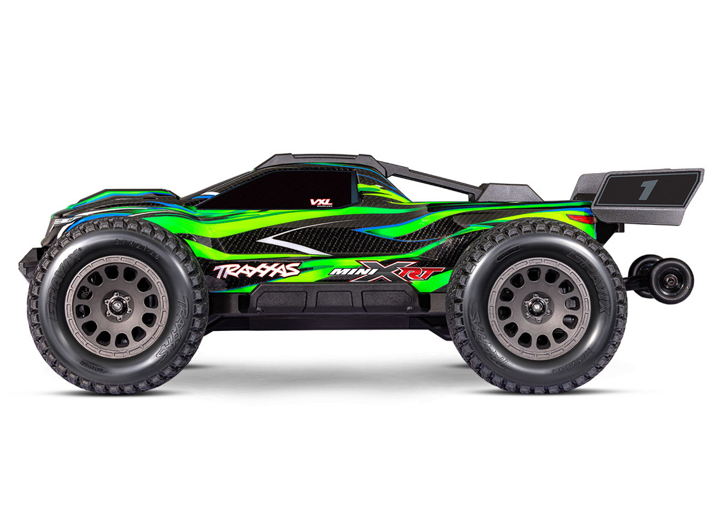 Traxxas Mini XRT RTR TQi VXL-3s Grön - USB-C Laddare / 2s LiPo