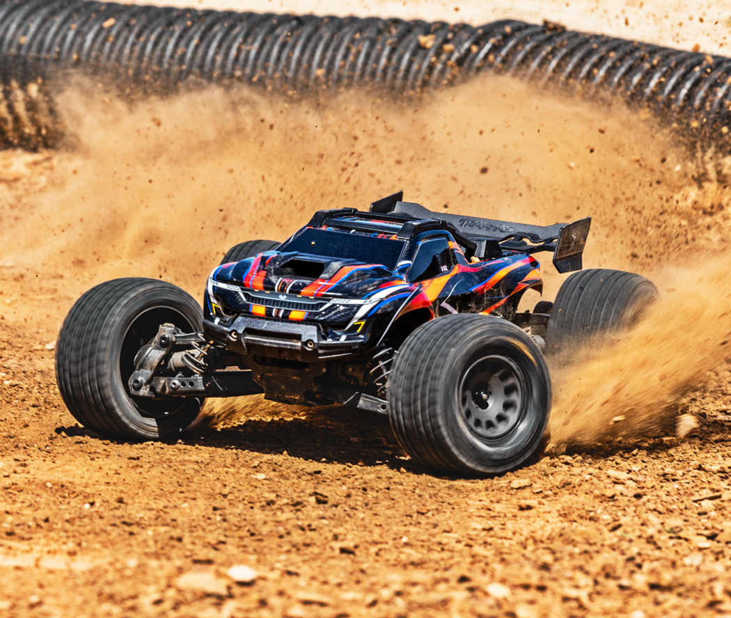 Traxxas Mini XRT RTR TQi VXL-3s Orange - USB-C Laddare / 2s LiPo