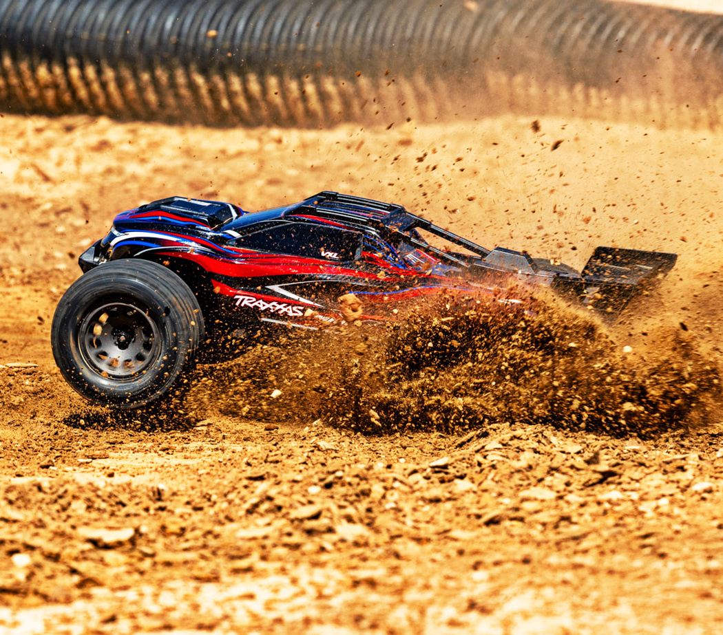 Traxxas Mini XRT RTR TQi VXL-3s Röd - USB-C Laddare / 2s LiPo