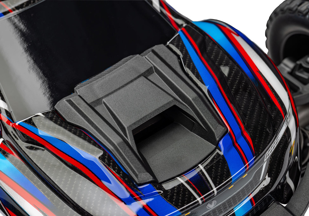 Traxxas Mini XRT RTR TQi VXL-3s Röd - USB-C Laddare / 2s LiPo