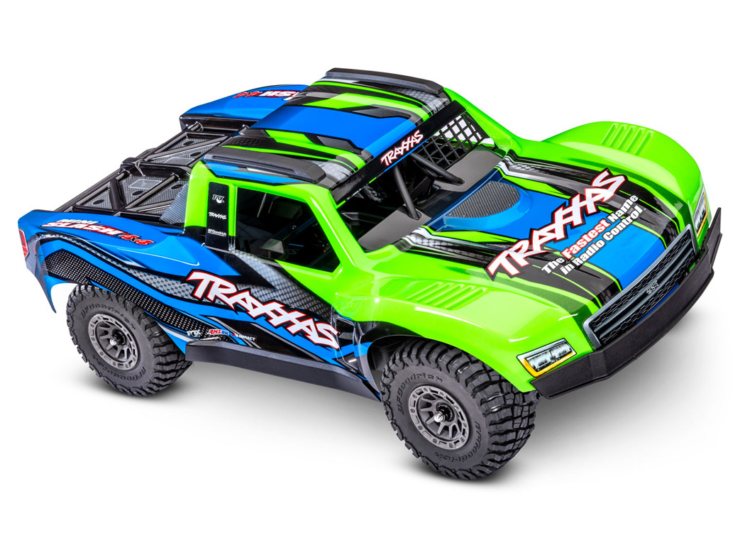 Traxxas Mini Slash 4x4 RTR TQ BL-2s Grön - USB-C Laddare / 2s LiPo