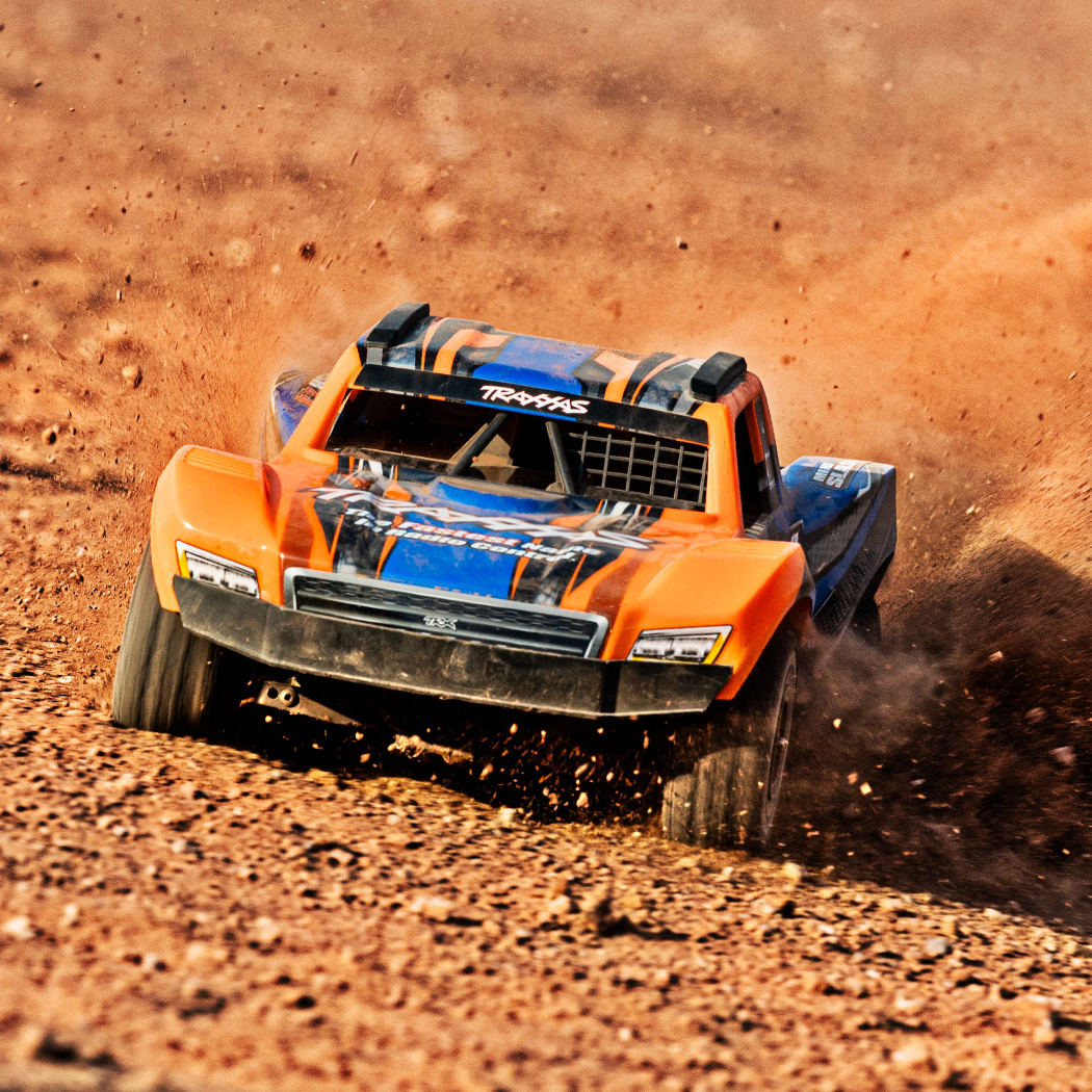 Traxxas Mini Slash 4x4 RTR TQ BL-2s Orange - USB-C Laddare / 2s LiPo