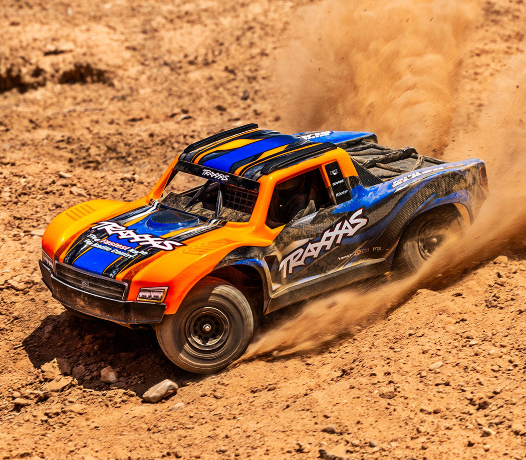 Traxxas Mini Slash 4x4 RTR TQ BL-2s Orange - USB-C Laddare / 2s LiPo