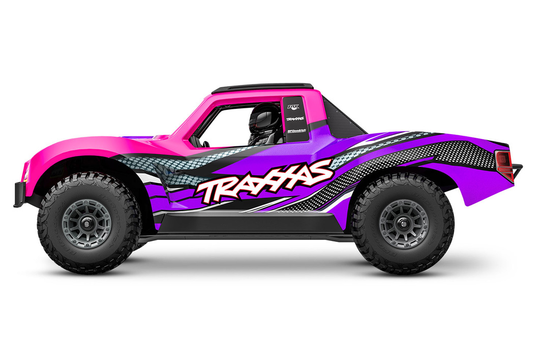 Traxxas Mini Slash 4x4 RTR TQ BL-2s Rosa - USB-C Laddare / 2s LiPo