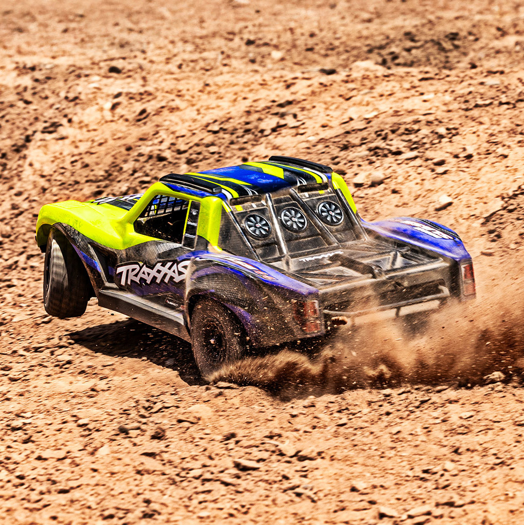 Traxxas Mini Slash 4x4 RTR TQ BL-2s Gul - USB-C Laddare / 2s LiPo