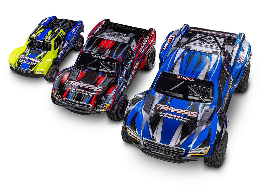 Traxxas Mini Slash 4x4 RTR TQ BL-2s Gul - USB-C Laddare / 2s LiPo