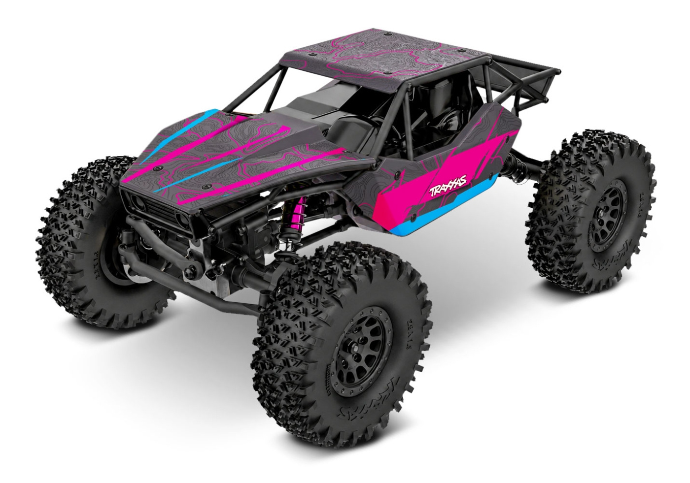 Traxxas TXC-4M 1/18 Extreme Crawler Rosa RTR - 3S LiPo/USB Laddare