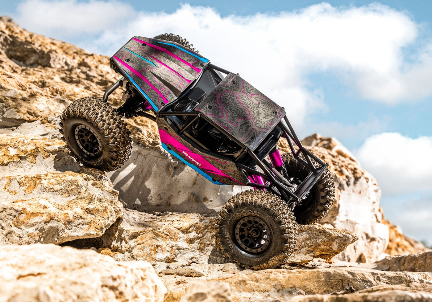 Traxxas TXC-4M 1/18 Extreme Crawler Rosa RTR - 3S LiPo/USB Laddare