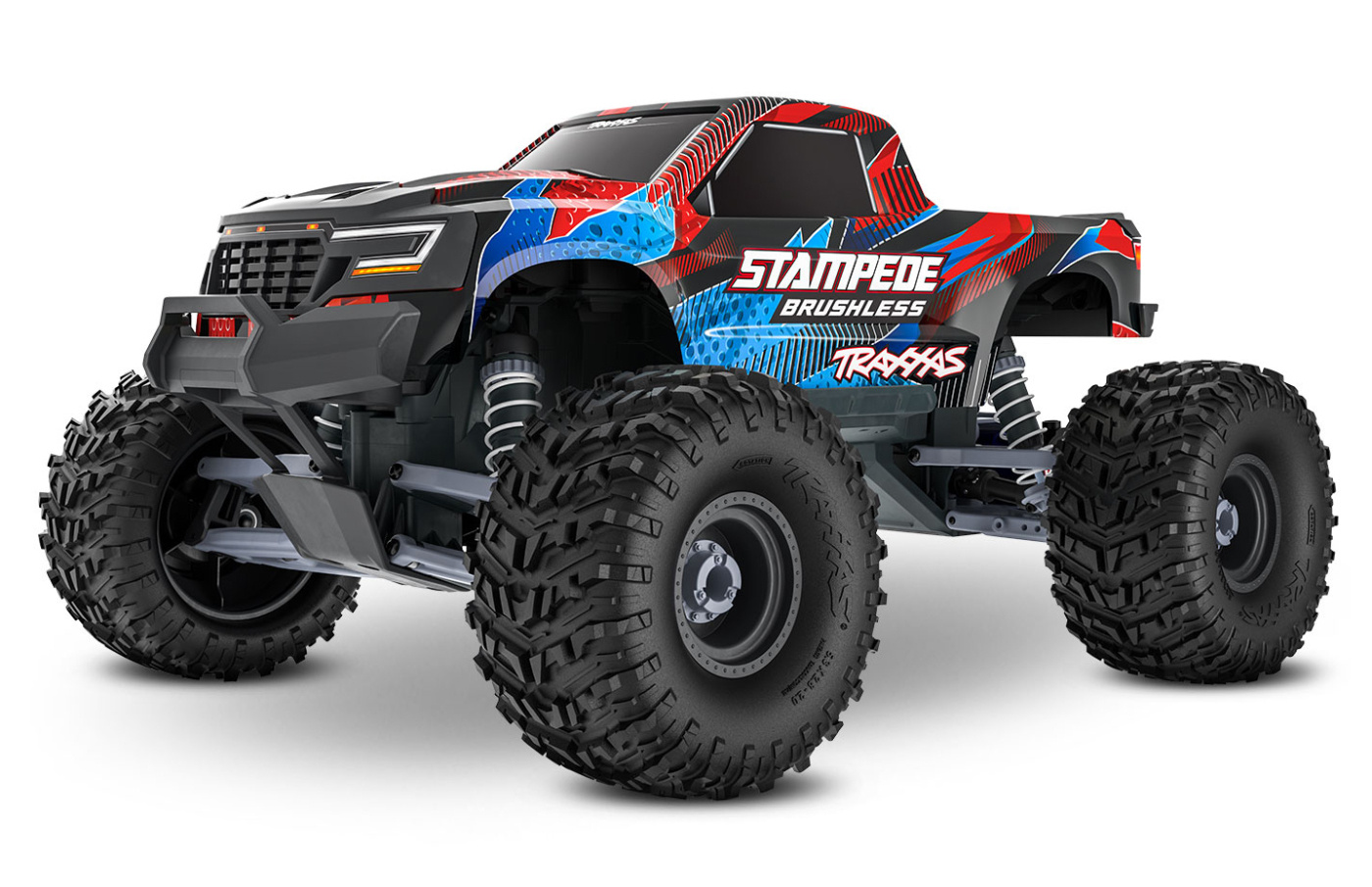 Stampede 2WD 1/10 HD VX3 BL 3S RTR Röd