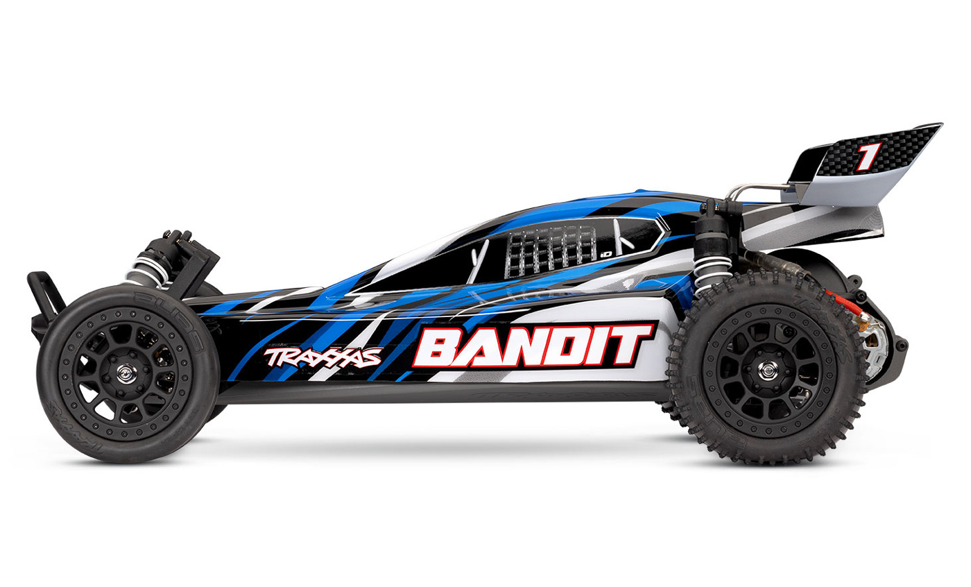 Traxxas Bandit 2WD 1/10 RTR EHD Blue-X USB-C Laddare/ 7-cell NiMH 3000mAh