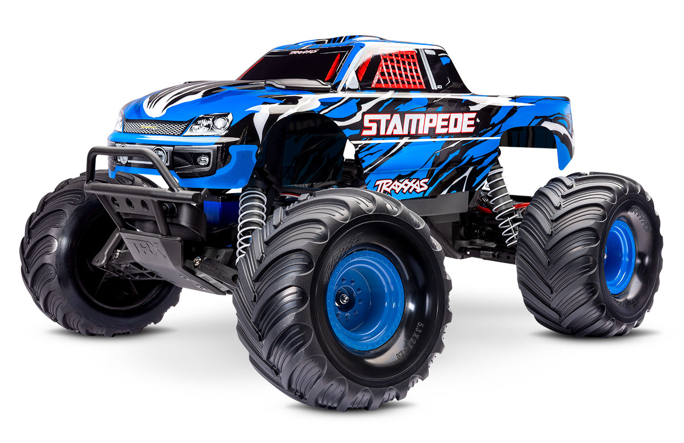 Traxxas Stampede 2WD 1/10 RTR Blå-X 7-cell NiMH Batteri & USB-C Laddare