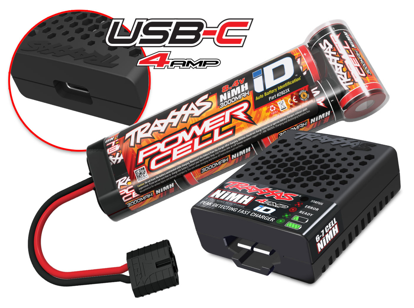 Traxxas Stampede 2WD 1/10 RTR GrönX NiMh Batteri & USB-C Laddare