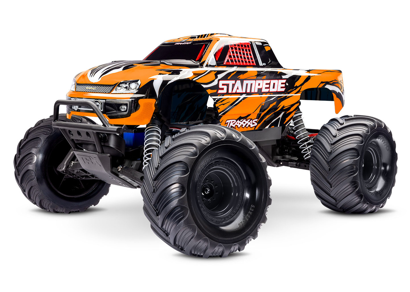Traxxas Stampede 2WD 1/10 RTR Orange NiMH Batteri & USB-C Laddare