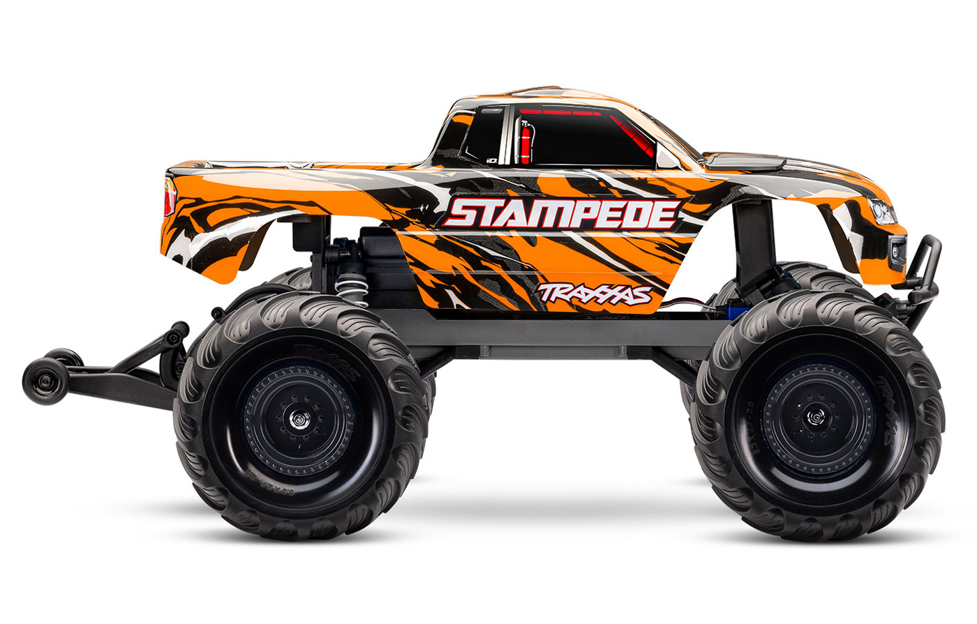Traxxas Stampede 2WD 1/10 RTR Orange NiMH Batteri & USB-C Laddare