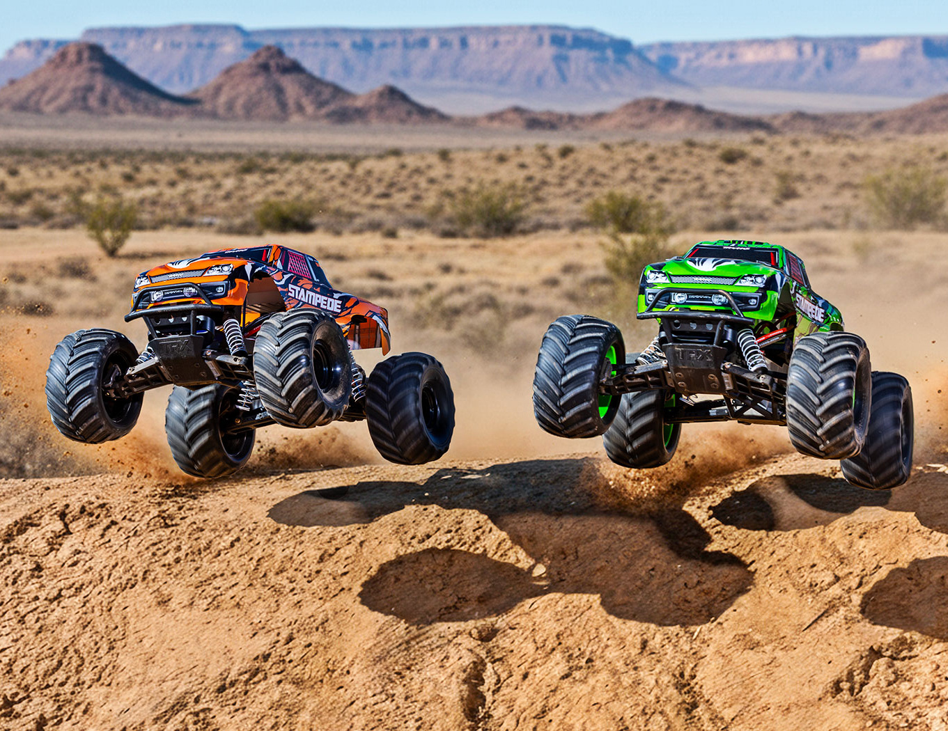 Traxxas Stampede 2WD 1/10 RTR Orange NiMH Batteri & USB-C Laddare