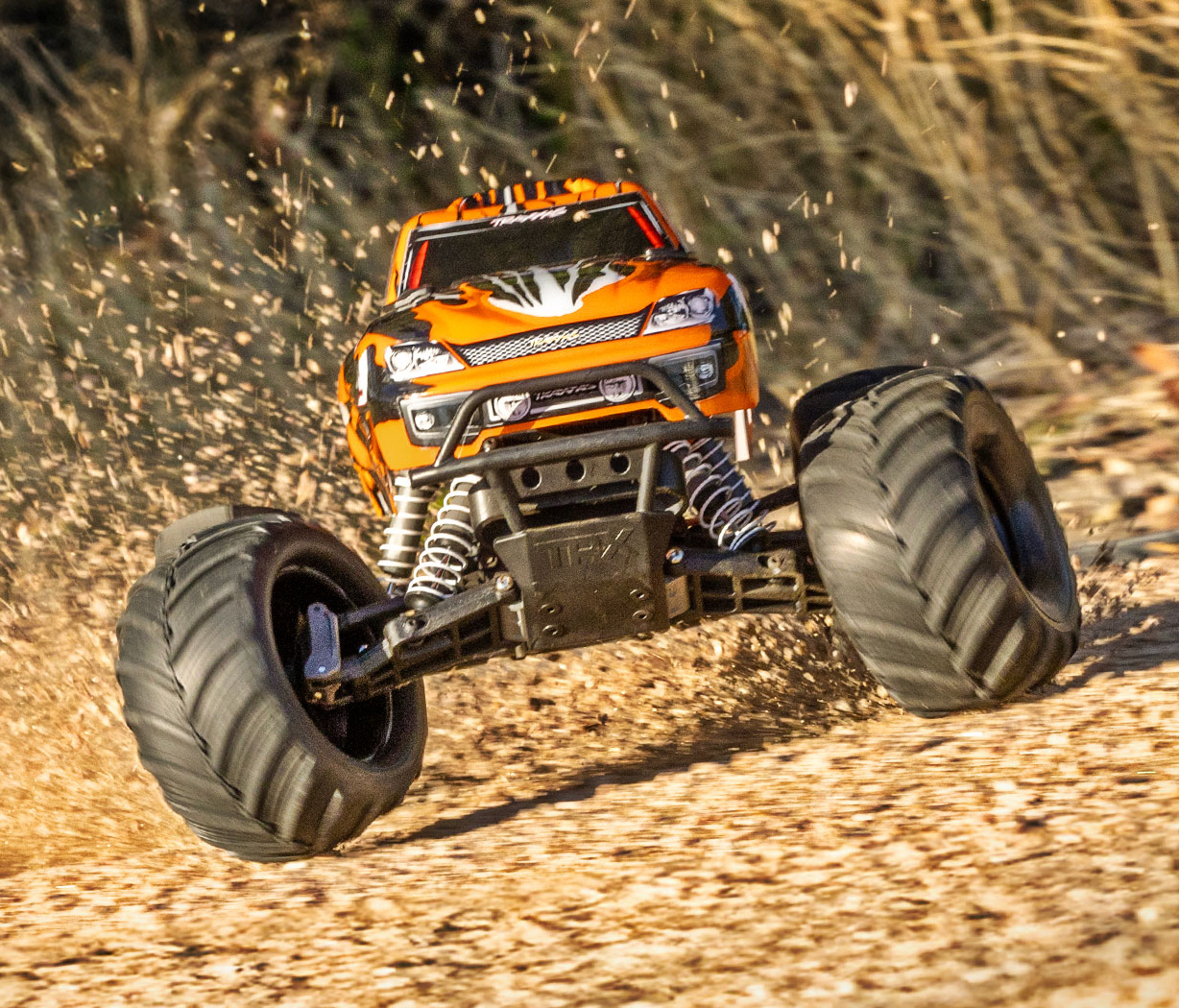 Traxxas Stampede 2WD 1/10 RTR Orange NiMH Batteri & USB-C Laddare