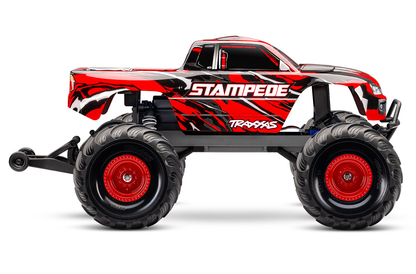 Traxxas Stampede 2WD 1/10 RTR RödX NiMH Batteri & USB-C Laddare